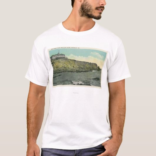 Bald Head Cliff en Exterior of Cliff House # T-shirt (Voorkant)