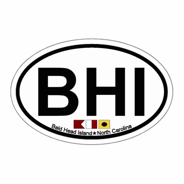 Bald Head Island. Fotobeeldje Magneet (Voorkant)