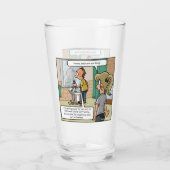 Bald Head Island Funny Drink Glass Glas (Achterkant)