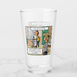 Bald Head Island Funny Drink Glass Glas