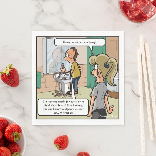 Bald Head Island Funny Party Servetten (Insitu)