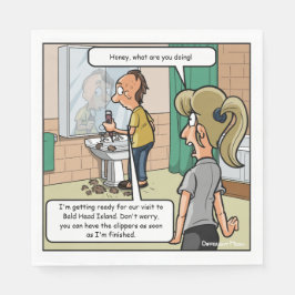 Bald Head Island Funny Party Servetten