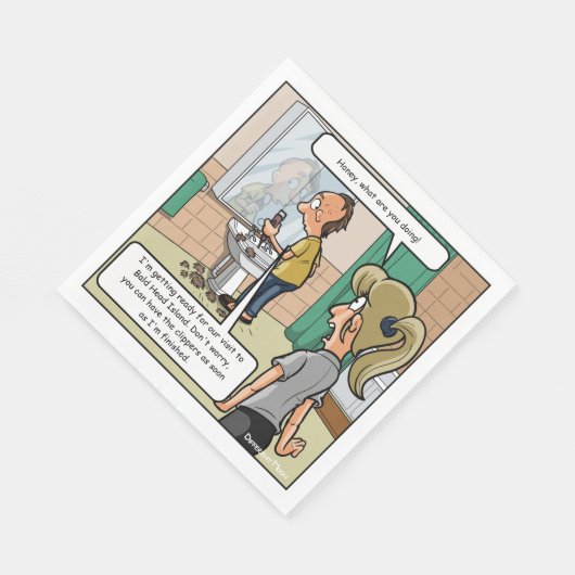 Bald Head Island Funny Party Servetten (Hoek)