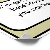 Bald Head Island Funny Poster (Hoek)