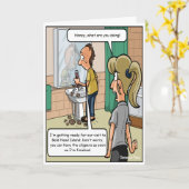 Bald Head Island Grappige Verjaardag Kaart (Gele Bloem)