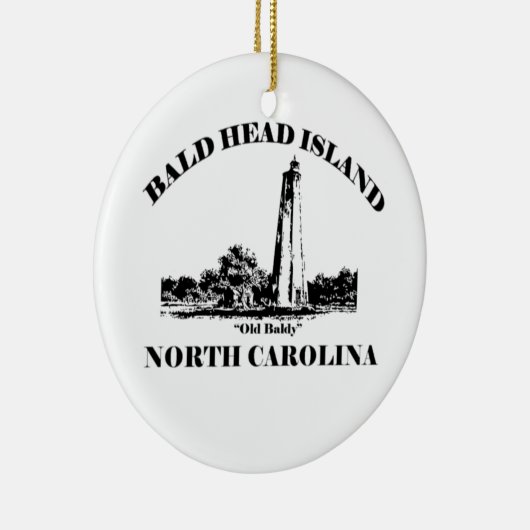 Bald Head Island. Keramisch Ornament (Rechts)