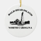 Bald Head Island. Keramisch Ornament (Voorkant)