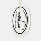 Bald Head Island. Keramisch Ornament (Links)