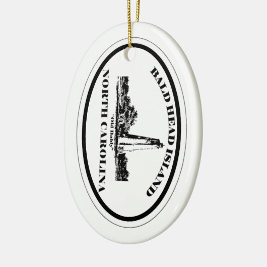 Bald Head Island. Keramisch Ornament (Links)