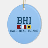 Bald Head Island. Keramisch Ornament (Links)