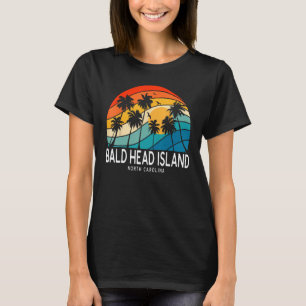 Bald Head Island North Carolina Palm Tree Beach Zo T-shirt