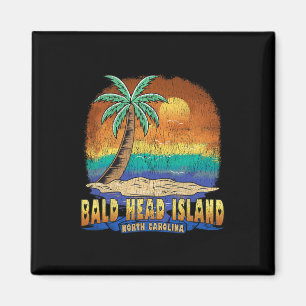 Bald Head Island North Carolina Vintage in nood Magneet