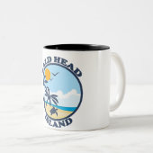 Bald Head Island. Tweekleurige Koffiemok (Voorkant rechts)