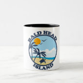 Bald Head Island. Tweekleurige Koffiemok (Center)