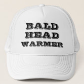 BALD HEAD WARMER Funny Humorous Trucker Pet (Voorkant)