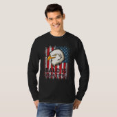 Bald Is Beautiful 4th of July Independence Day T-shirt (Voorkant volledig)