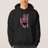 Bald Is Beautiful American Flag Hoodie (Voorkant)