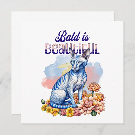 Bald is Beautiful | Hairless Cat (Voorkant / Achterkant)