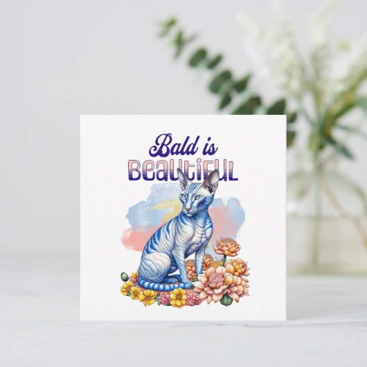 Bald is Beautiful | Hairless Cat (Staand voorkant)