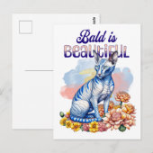 Bald is Beautiful | Hairless Cat Briefkaart (Voorkant / Achterkant)