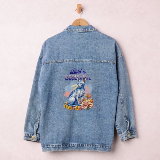Bald is Beautiful | Hairless Cat Denim Jacket (Hangar)