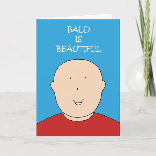 Bald is een mooie Cartoon Kaart (Voorkant)