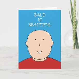 Bald is een mooie Cartoon Kaart