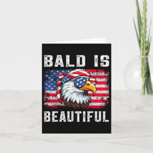 Bald is een mooie grappige adelaar Bandana Patriot Kaart