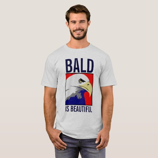 Bald is een prachtig Amerikaans shirt Eagle (Voorkant volledig)