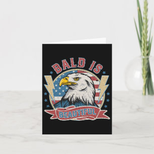 Bald is een prachtige 4 juli Independence Day Bal Kaart