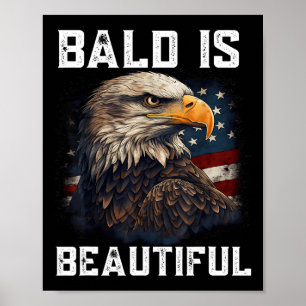 Bald is een prachtige 4 juli Independence Day Bal Poster