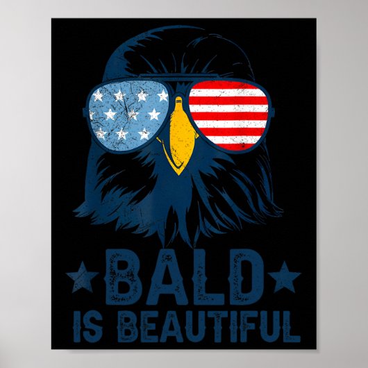 Bald is een prachtige 4 juli Independence Day Bal Poster (Voorkant)
