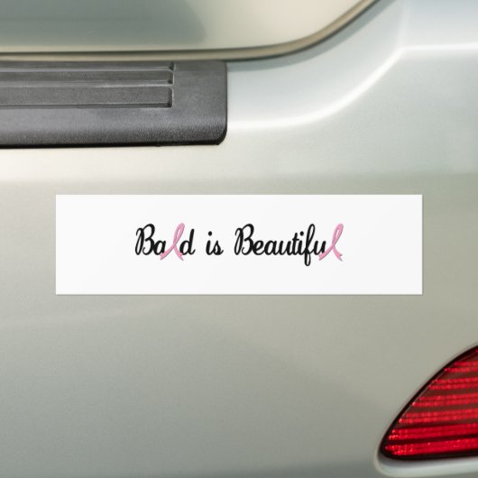 BALD IS MOEILIJK BUMPERSTICKER (Op auto)