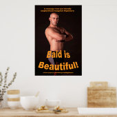 "Bald is prachtig!" 34,5 x 23 poster (Keuken)