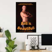"Bald is prachtig!" 34,5 x 23 poster (Thuiskantoor)
