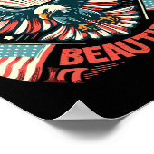 Bald is prachtig 4 juli Onafhankelijkheidsdag Ame Poster (Hoek)