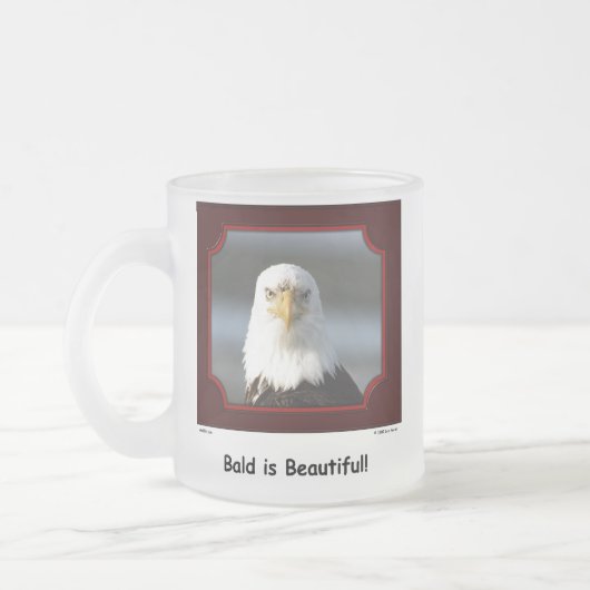 "Bald is prachtig!" Bald Eagle Mok (Links)