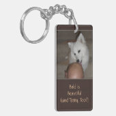 Bald is prachtig met Dog Funny Favors Sleutelhange Sleutelhanger (Voorkant Links)
