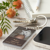 Bald is prachtig met Dog Funny Favors Sleutelhange Sleutelhanger (Voorkant Rechts)