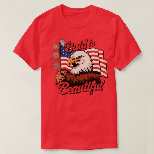 Bald is prachtig t-shirt (Design voorkant)