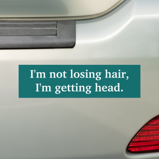 Bald Jokes Bumpersticker (Op auto)
