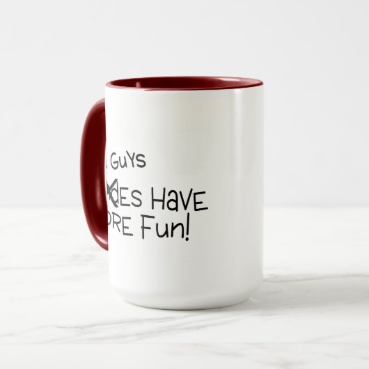 Bald jongens hebben meer plezier mok (Voorkant links)