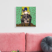 Bald Mannen ~ 10x10,75 dik omlijnd doek Canvas Afdruk (Insitu (Woonkamer))