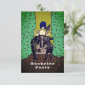 Bald-Mannen - Bachelor-uitnodigingen / RSVP Kaart (Staand voorkant)