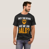 Bald Mannen Beard Man Hair Loss Balding Pap Baldne T-shirt (Voorkant volledig)
