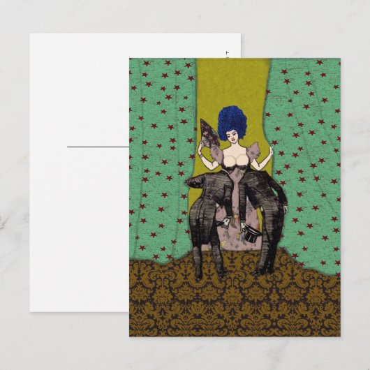 Bald Mannen ~ Briefkaart/uitnodiging Briefkaart (Voorkant / Achterkant)