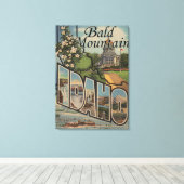 Bald Mountain, Idaho - Large Letter Scenes Canvas Afdruk (Insitu (Houten vloer))