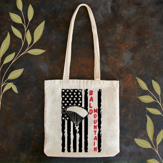  Bald Mountain Idaho Paragliding Skydiving Tote Bag