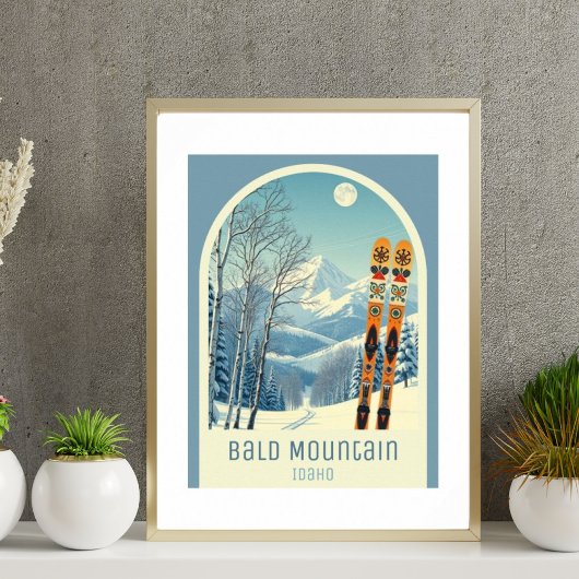 Bald Mountain Idaho skigebied  Poster