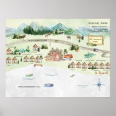 Bald Mountain Kampeerterreinen | Reisoverzichtskaa Poster (Voorkant)